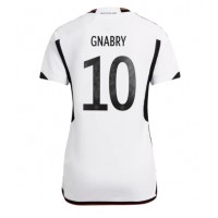 Nemecko Serge Gnabry #10 Domáci Ženy futbalový dres MS 2022 Krátky Rukáv